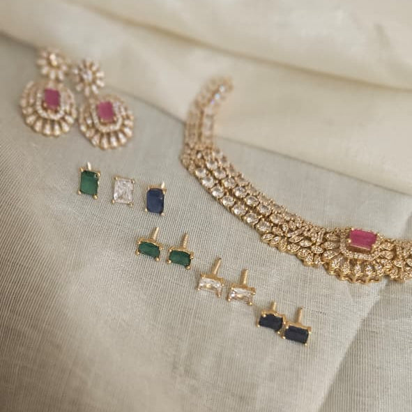 Sharvi Changeable Stone Necklce