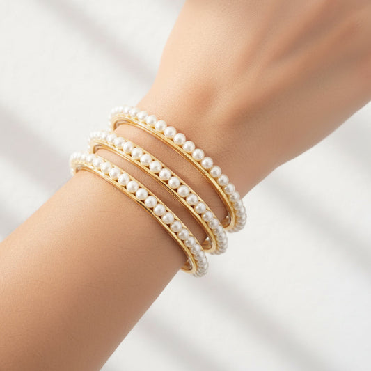 Ekdani Pearl Bangles