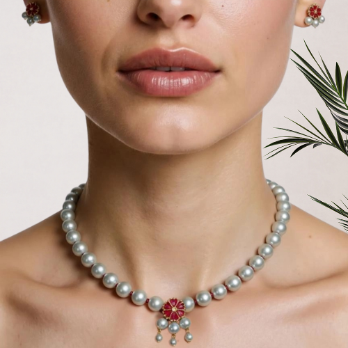 Sharvari pearl necklace